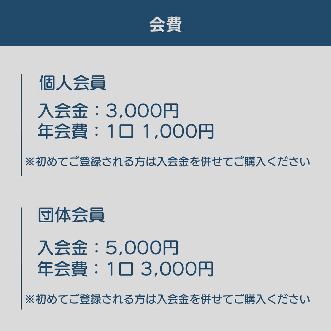 NPO 賛助会員 年会費
