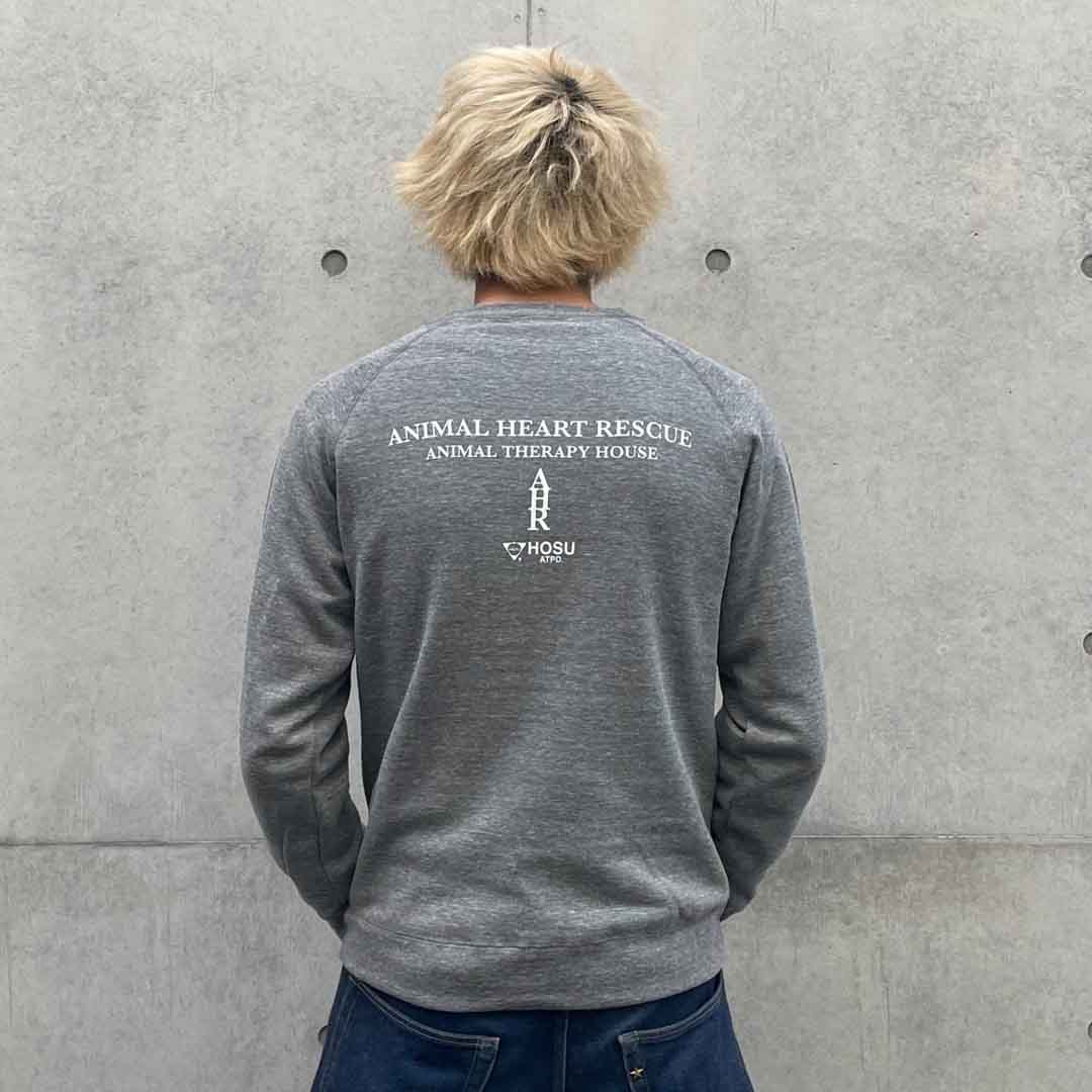 AHR✕HOSU オリジナル クルーネックスウェット GREY