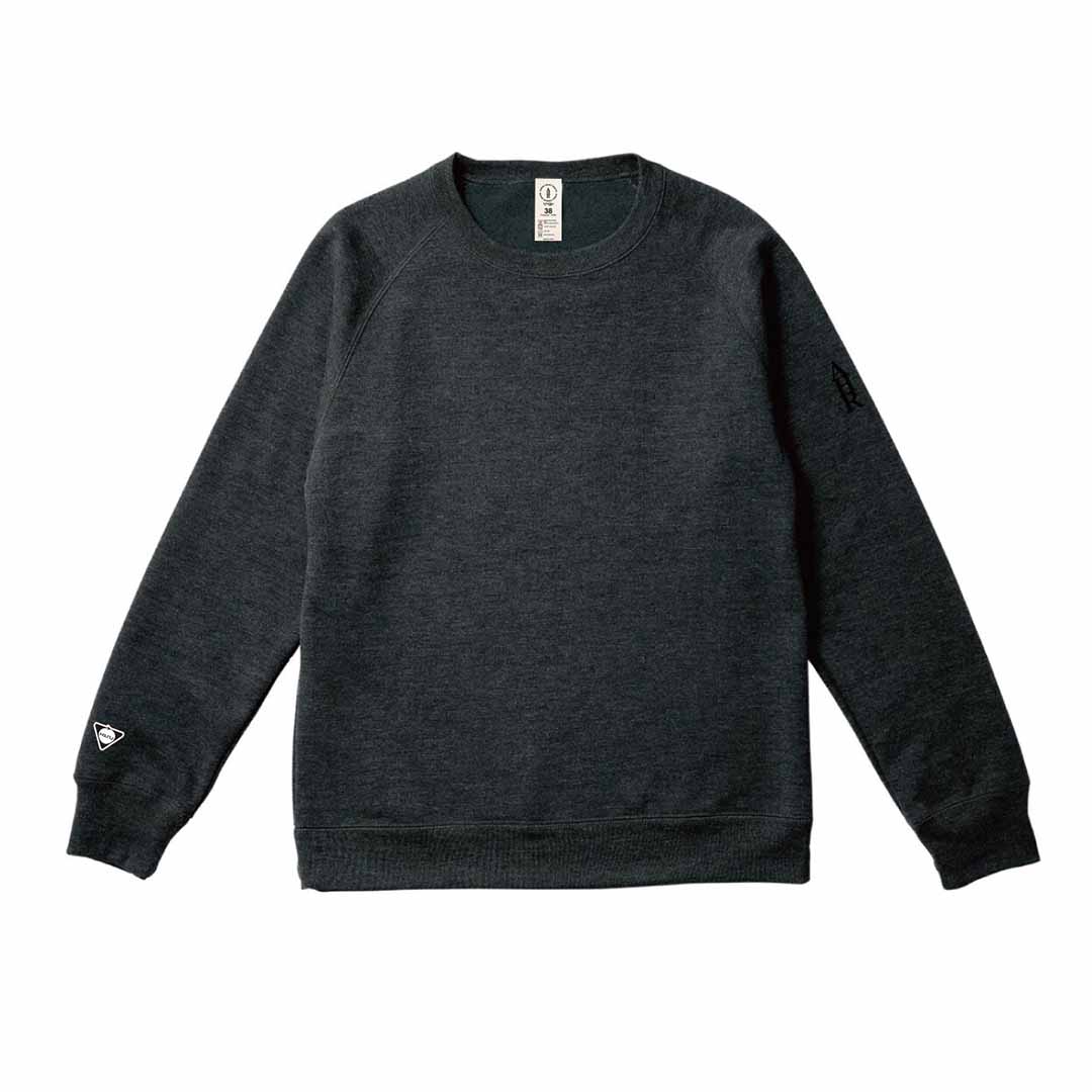 AHR✕HOSU オリジナル クルーネックスウェット BLACK